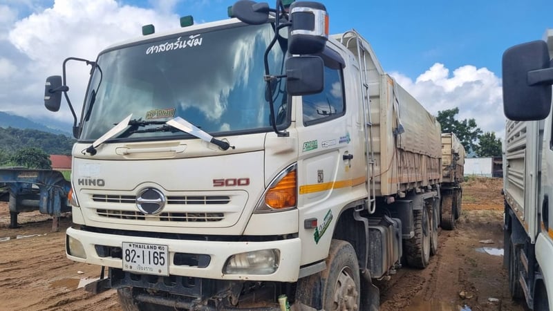 HINO FM 344แรงม้า รถบรรทุก 10ล้อ พ่วงแม่ลูก ปี2013