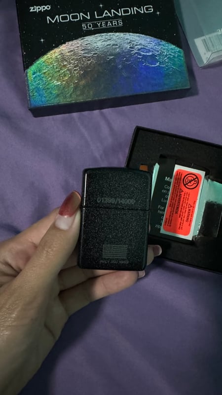 ZIPPO Lighter LIMITED EDITION 50 YEAR MOON LANDING 2019 COLLECTABLE OF THE YEAR ZIPPO Lighter LIMITED EDITION 50 YEAR MOON LANDING 2019 COLLECTABLE OF THE YEAR