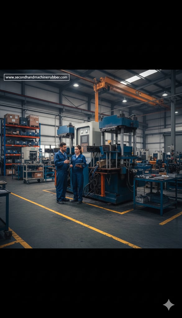 เครื่องอัดยาง 2 หัว ขึ้นลง สไสต์ อัตโนมัติ กระทุ้ง  ขนาด 100 ตัน ราคาคุ้ม ยามงานเยอะ