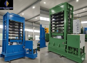 เครื่องอัดระเบิดโฟมยาง EVA 6 ชั้น ผลิตแผ่นโฟมรองเท้า แผ่นรองพื้น ฯลฯ พร้อมใช้ 