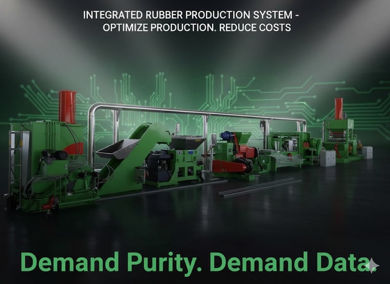 ชุดเครื่องจักรผลิต ยางคอมปาวด์ แบบอัตโนมัติ ติดตั้งเครื่องจักรใหม่  พร้อมบริการหลังการขาย รับประกัน