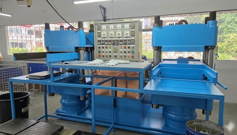 เครื่องอัดยาง 200 ตัน ออโตสไลต์  พร้อมใช้  งบน้อย ลงทุนคุ้ม สร้างงาน 