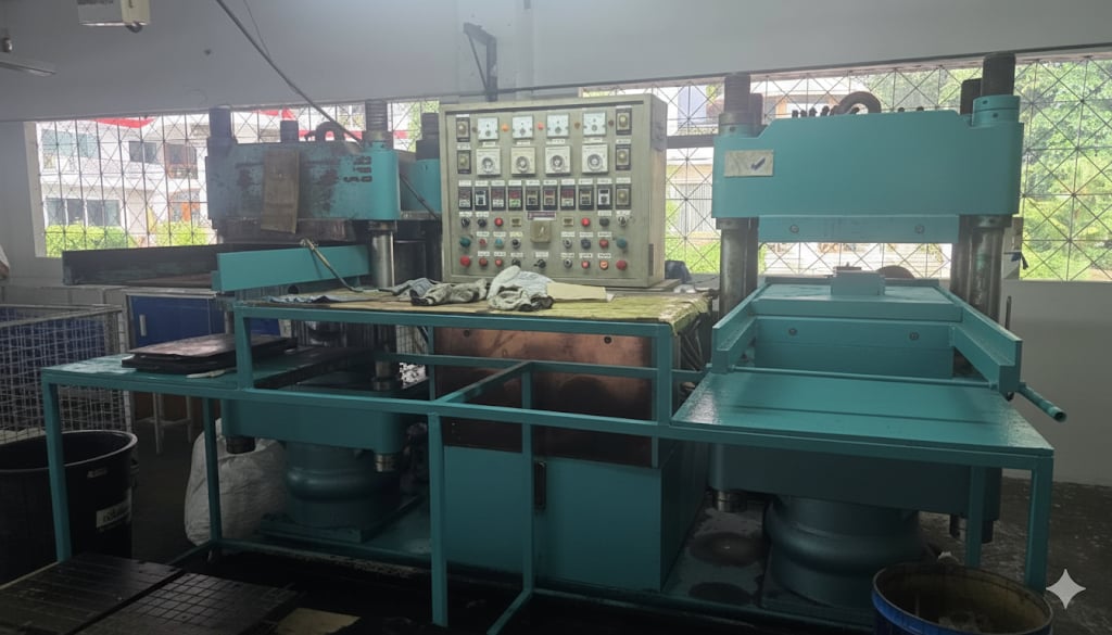 เครื่องอัดยาง แบบขึ้นลง สไสด์แม่พิมพ์อัตโนมัติ  compress rubeer machine ราคาถุก เจ้าของขายเอง