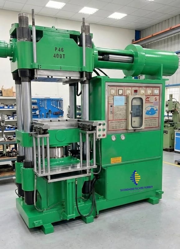 เครื่องฉีดยาง แบบ ออโต้ สไสต์ กระทุ้ง  -กำลังแรง ฉีดงานยางเนียบ ไร้ที่ติ-  -  ขนาด 400 ตัน 