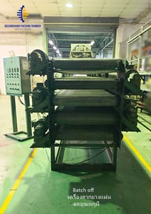 เครื่อง ตากแผ่นยาง  ลดอุณหภูมิยาง ได้รวดเร็ว จัดเก็บง่าย Bacth off machine rubber