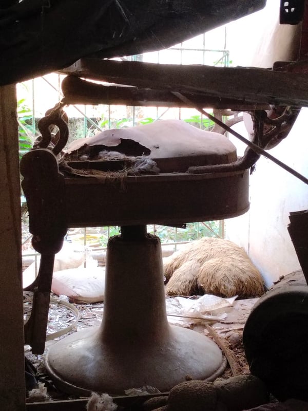 เก้าอี้ตัดผมสมัยก่อน