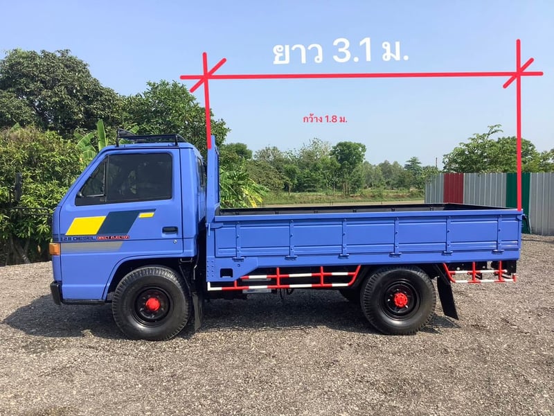 ISUZU NKR 88แรงม้า รถบรรทุก 4ล้อ กระบะเหล็ก ปี1994