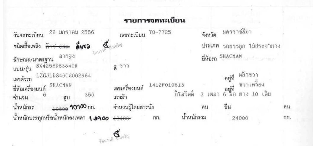 SAYUN SX4256D384TR 350แรงม้า รถบรรทุก หัวลาก 10ล้อ รถบรรทุกอื่นๆ ปี2013