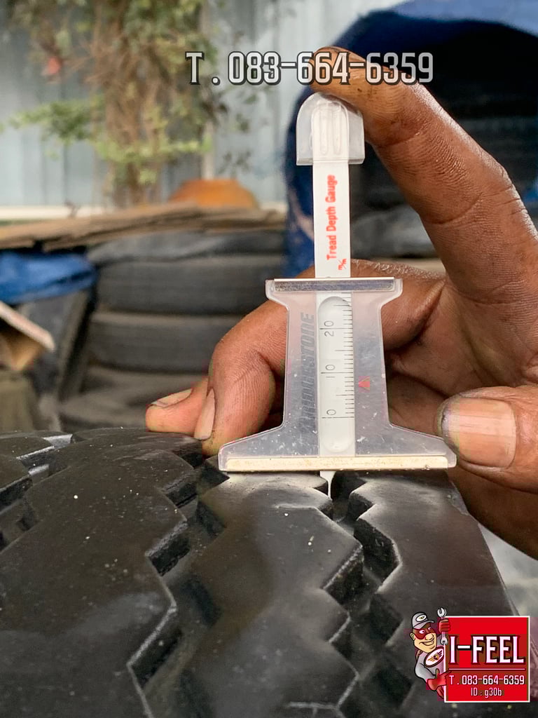 ยางเก่า บรรทุก BS 750r16 mr ผ้าใบ ในรองครบ ชุดนี้มี 2เส้น ปี2023