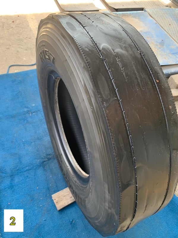 ยางมือ2 Bridgestone ขนาด 1000r20 รุ่น r157 radial tbr
