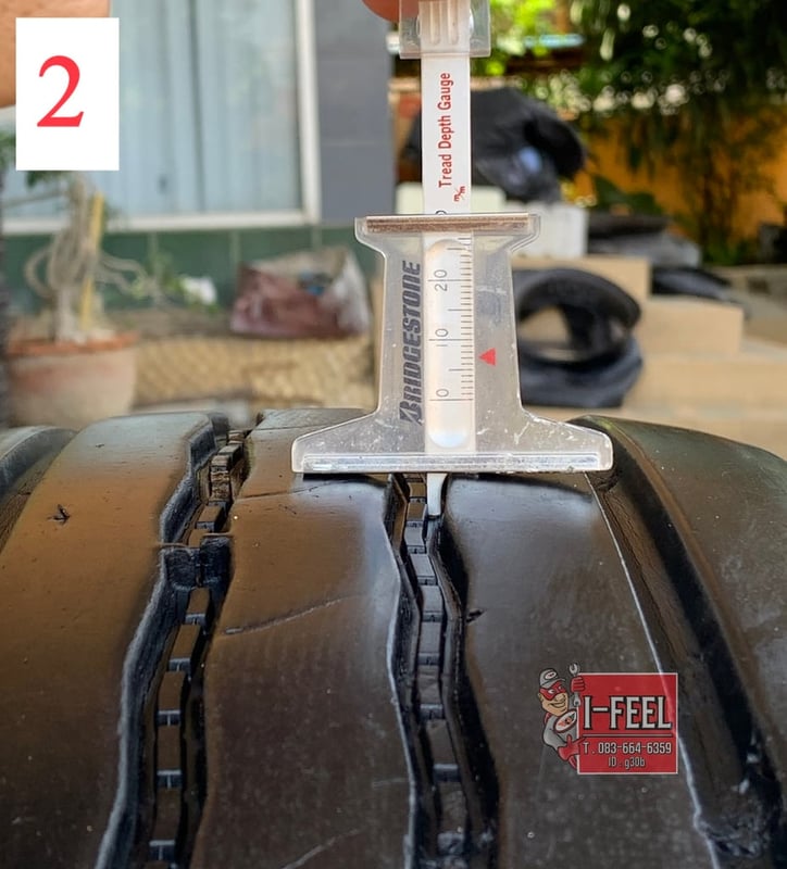 ยาง radial รถบรรทุกรถโดยสาร bridgestone ขนาดยาง 9.5R17.5 มี 4เส้น