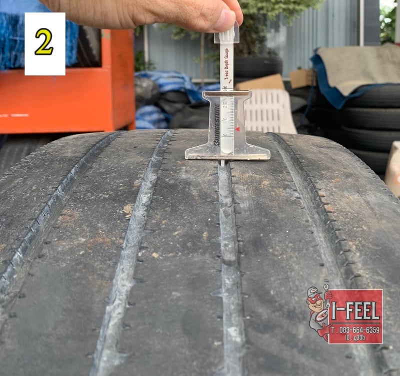 ยางเก่าBridgestone  11r22.5 r157 radial tbr ปี2021 ชุดนี้มี 4เส้น