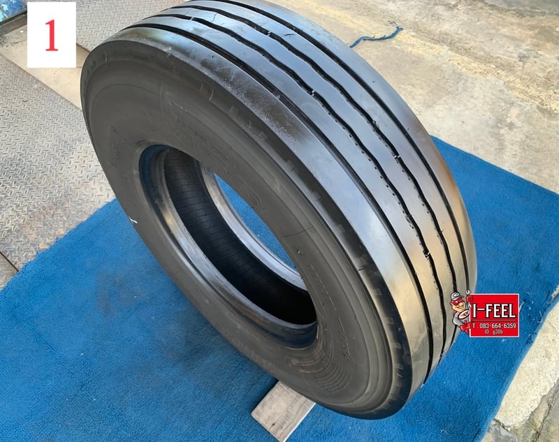 ยาง radial รถบรรทุกรถโดยสาร bridgestone ขนาดยาง 9.5R17.5 มี 4เส้น