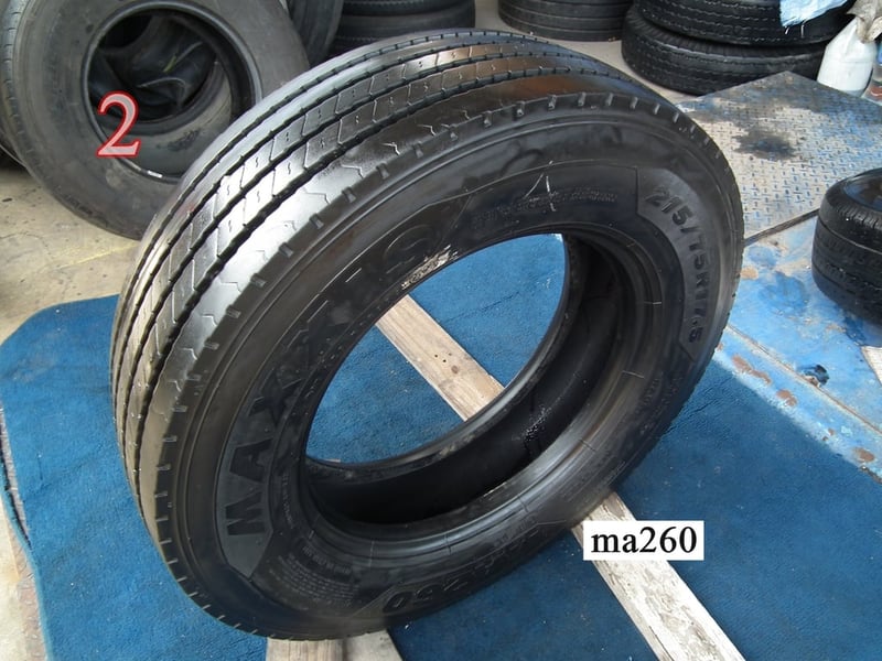 Radial ใช้แล้ว 215-75r17.5 maxxis มี 4เส้น ปี2023
