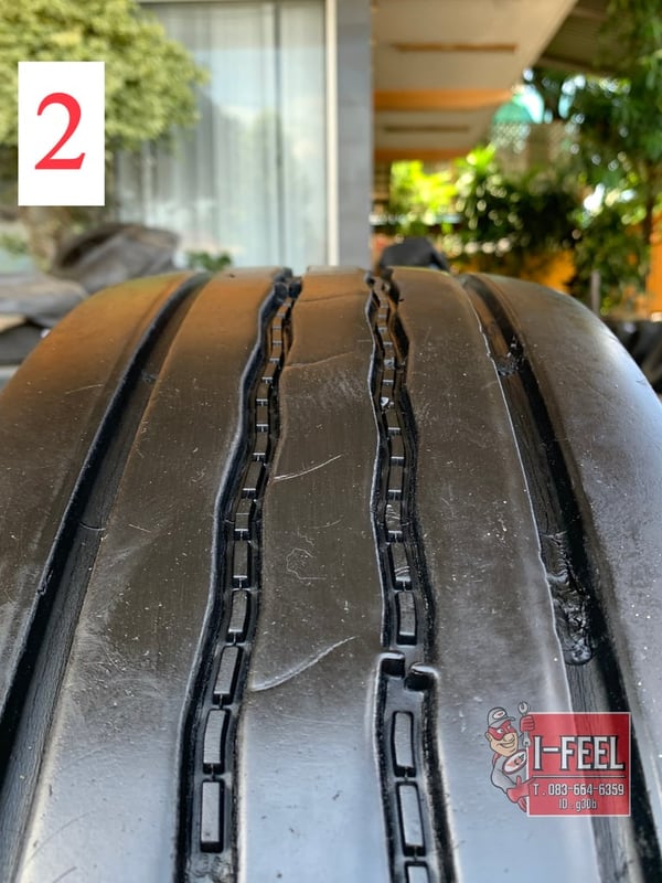 ยาง radial รถบรรทุกรถโดยสาร bridgestone ขนาดยาง 9.5R17.5 มี 4เส้น