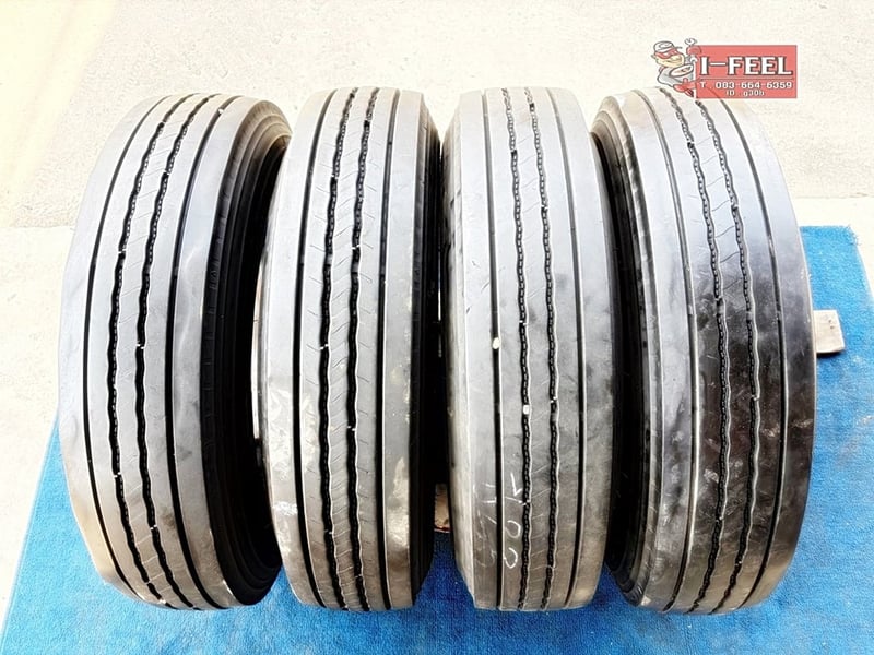 ยางเก่า บรรทุก BS 750r16 radial ในรองครบ ชุดนี้มี 4เส้น ปี2023
