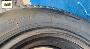 ยางเก่า บรรทุก BS 750r16 mr ผ้าใบ ในรองครบ ชุดนี้มี 4เส้น ปี2023