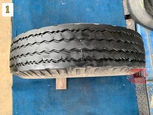 ยางเก่า บรรทุก BS 750r16 mr ผ้าใบ ในรองครบ ชุดนี้มี 4เส้น ปี2023