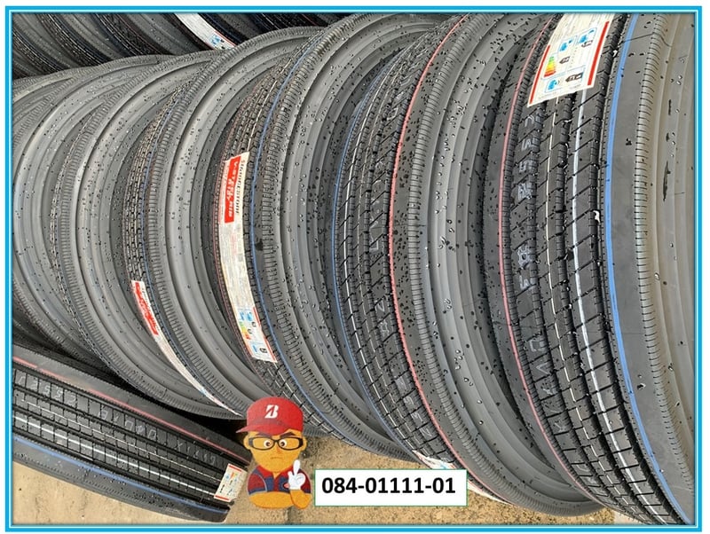 Bridgestone รุ่น R157 ขนาด 11R 22.5 Tbr ยางใหม่ เส้นละ9,450บาท
