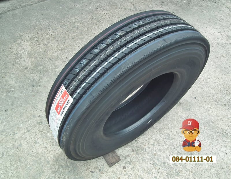 Bridgestone รุ่น R157 ขนาด 11R 22.5 Tbr ยางใหม่ เส้นละ9,450บาท
