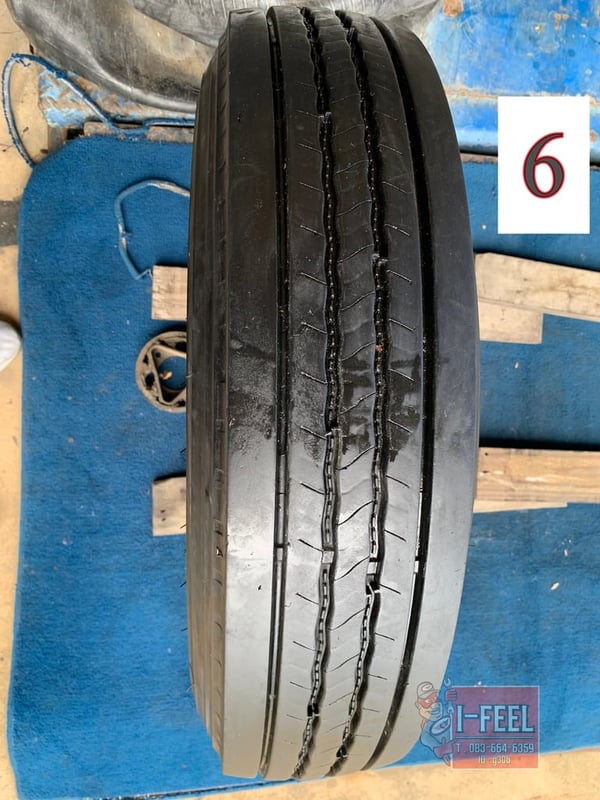 ยางเก่ารถบรรทุกใช้แล้ว bs 7.50r16 r156 มี 8เส้น ปี23 และ 24 radial 