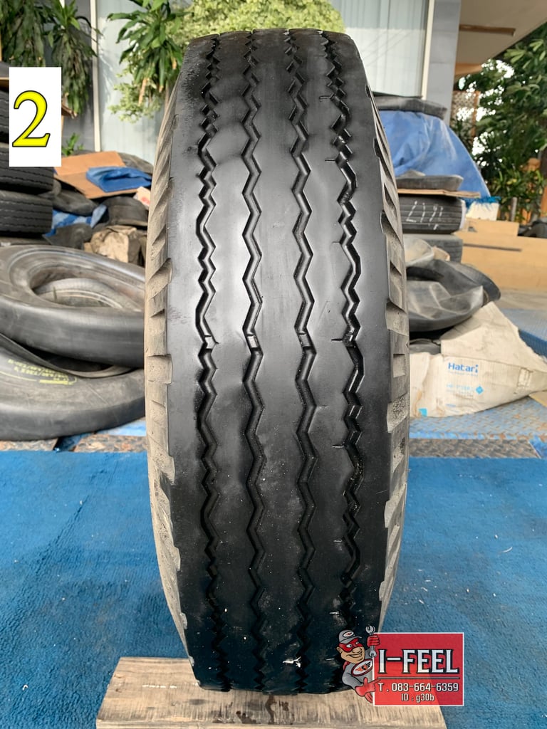 ยางเก่า บรรทุก BS 750r16 mr ผ้าใบ ในรองครบ ชุดนี้มี 2เส้น ปี2023