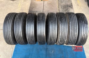 ยางเก่ารถบรรทุกใช้แล้ว bs 7.50r16 r156 มี 8เส้น ปี23 และ 24 radial 