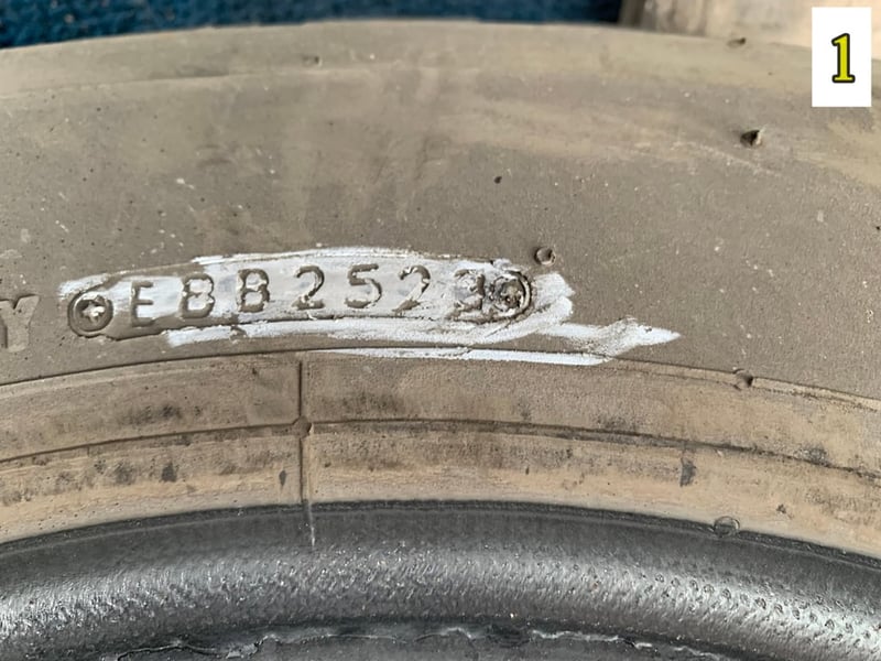 ยางเก่า บรรทุก BS 750r16 mr ผ้าใบ ในรองครบ ชุดนี้มี 4เส้น ปี2023