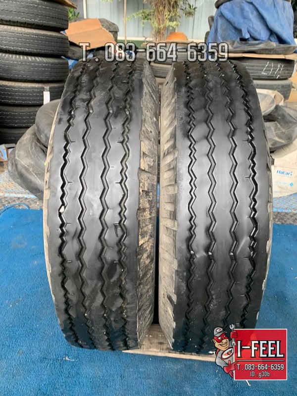 ยางเก่า บรรทุก BS 750r16 mr ผ้าใบ ในรองครบ ชุดนี้มี 2เส้น ปี2023