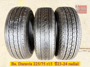  BS. Duravis ขนาด 225-75r15 มี 3เส้น r624