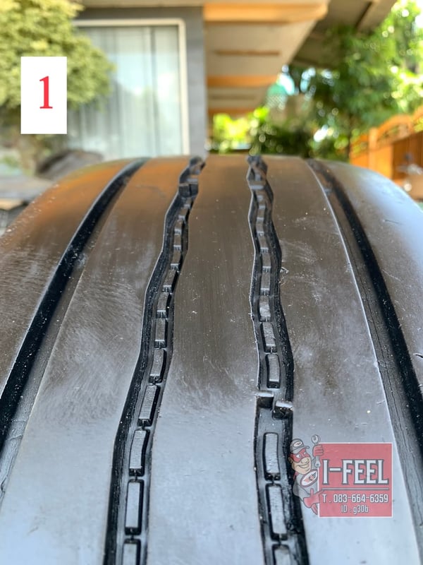 ยาง radial รถบรรทุกรถโดยสาร bridgestone ขนาดยาง 9.5R17.5 มี 4เส้น