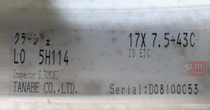 ล้อใหม่ มือหนึ่ง เก่าเก็บ 17 inch made in japan