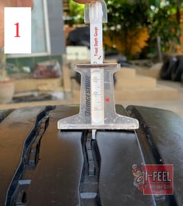 ยาง radial รถบรรทุกรถโดยสาร bridgestone ขนาดยาง 9.5R17.5 มี 4เส้น