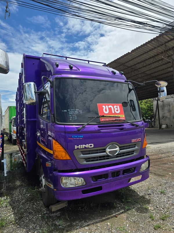 6 ล้อ ฮีโน่ เมก้า 210 แรงม้า ปี 66 กระบะคอกสูง 6.8 เมตร