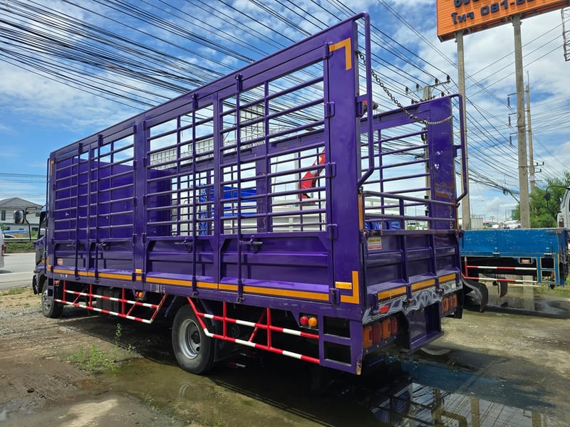 6 ล้อ ฮีโน่ เมก้า 210 แรงม้า ปี 66 กระบะคอกสูง 6.8 เมตร