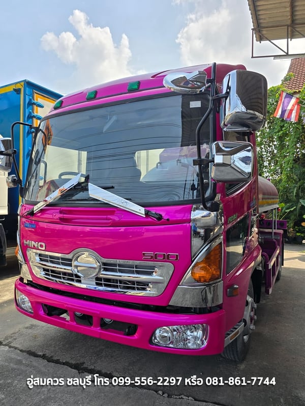 6 ล้อ ฮีโน่ เมก้า 210 แรงม้า (เก่าญี่ปุ่นจดใหม่ไทย) แทงค์สแตนเลส 6,000 ลิตร