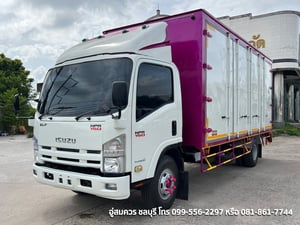 6 ล้อ อีซูซุ NPR 150 แรงม้า ตู้ 10 บาน 5.5 เมตร มีลิฟท์ท้าย ปี 59