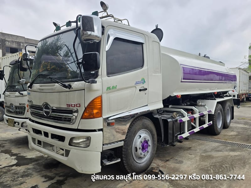 10 ล้อ ฮีโน่ เมก้า 2 เพลา เครื่อง 245 แรงม้า วางแทงค์น้่ำ 16,000 ลิตร
