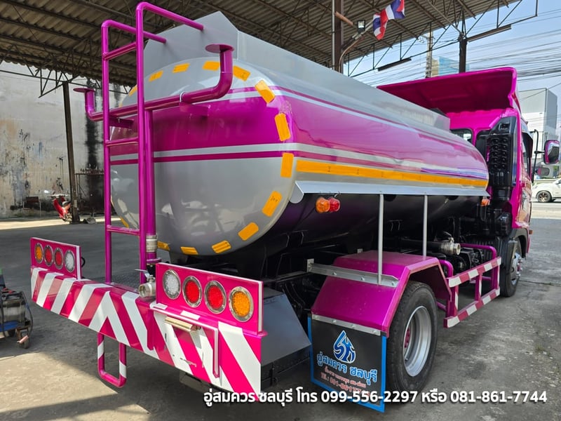 6 ล้อ ฮีโน่ เมก้า 210 แรงม้า (เก่าญี่ปุ่นจดใหม่ไทย) แทงค์สแตนเลส 6,000 ลิตร