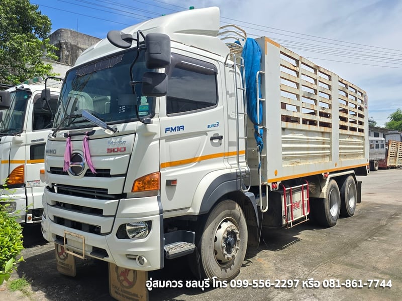 10  ล้อ ฮีโน่ วิคเตอร์ 2 เพลา เครื่อง 344 แรงม้า กระบะคอกสูง (ไม่ดั้ม)