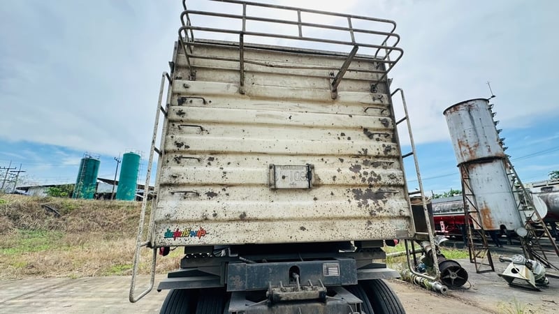 รถบรรทุกแม่ลูกดั้ม HINO รุ่น FM1AN1D-SHT สีขาว 6 สูบ 344 แรงม้า ปี 2560(พ.ค.)