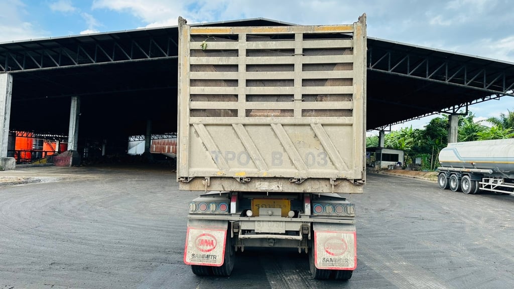 รถบรรทุกแม่ลูกดั้ม HINO รุ่น FM1AN1D-SHT สีขาว 6 สูบ 344 แรงม้า ปี 2559(มิ.ย.)