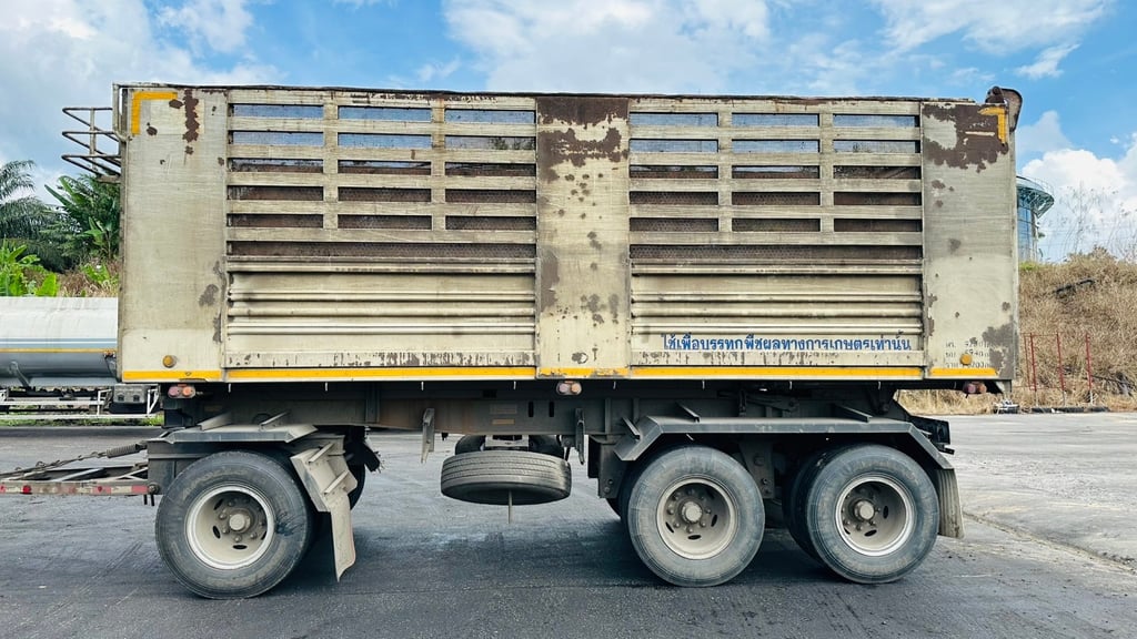 รถบรรทุกแม่ลูกดั้ม HINO รุ่น FM1AN1D-SHT สีขาว 6 สูบ 344 แรงม้า ปี 2559(มิ.ย.)