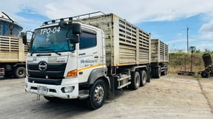 รถบรรทุกแม่ลูกดั้ม HINO รุ่น FM1AN1D-SHT สีขาว 6 สูบ 344 แรงม้า ปี 2560(พ.ค.)