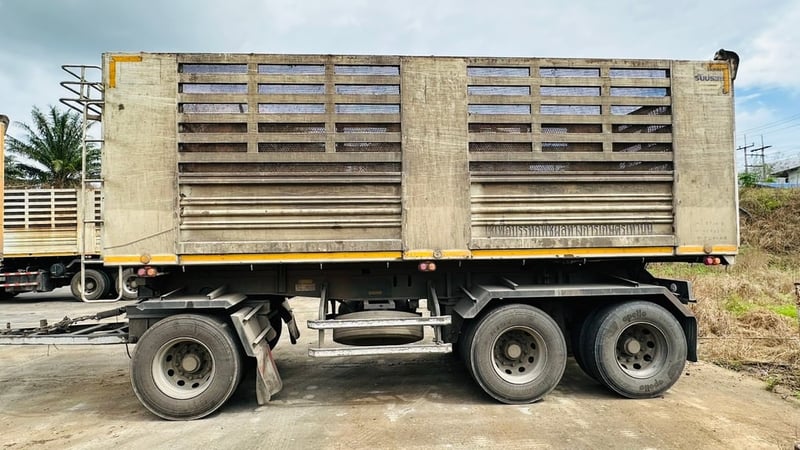 รถบรรทุกแม่ลูกดั้ม HINO รุ่น FM1AN1D-SHT สีขาว 6 สูบ 344 แรงม้า ปี 2560(พ.ค.)