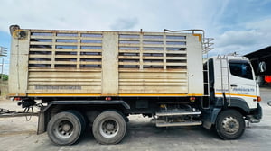 รถบรรทุกแม่ลูกดั้ม HINO รุ่น FM1AN1D-SHT สีขาว 6 สูบ 344 แรงม้า ปี 2560(พ.ย.) รถบรรทุกแม่ลูกดั้ม HINO รุ่น FM1AN1D-SHT สีขาว 6 สูบ 344 แรงม้า ปี 2560(พ.ย.)