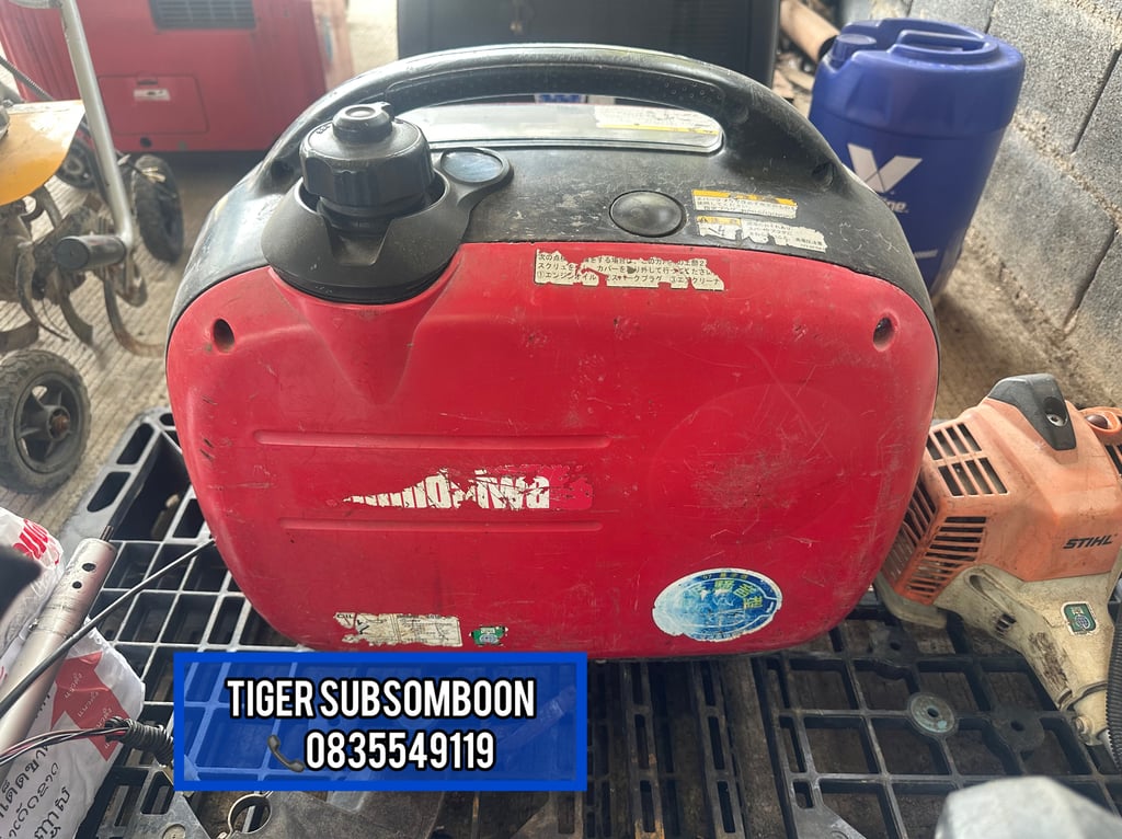 ปั่นไฟหิ้ว1600W มือสองญี่ปุ่นยี่ห้อชินไดว่า ไฟ100Vใช้งานปรกติเสียงเงียบ