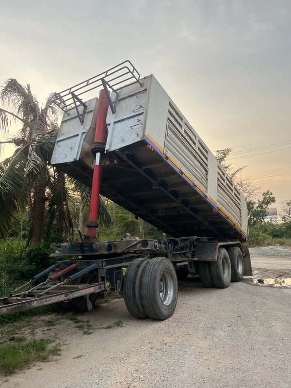 รถ10พ่วงISUZU 360แม่ลูกปี57 ดั้มเสาธง 