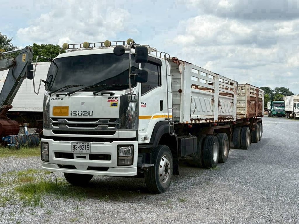 รถพ่วงISUZUแม่ลูก𝟮𝟮ล้อ รถพ่วงISUZUแม่ลูก𝟮𝟮ล้อ