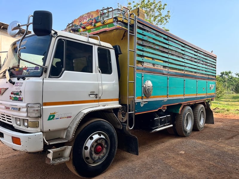 รถ10พ่วงHinoF17 เครื่อง Jo8e 260แรงโบ พร้อมใช้งาน 